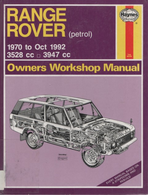 Range Rover V8 1970-1992 Haynes Service Repair Manual  USED