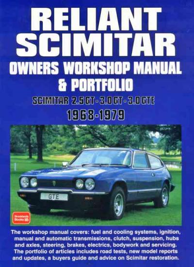 Reliant Scimitar 1968 1979 Workshop Manual Portfolio   Brooklands Books Ltd UK 