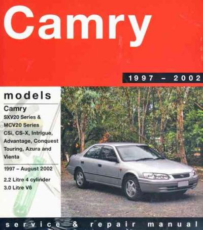 Toyota Camry 1997-2002 Gregorys Service Repair Manual ...
