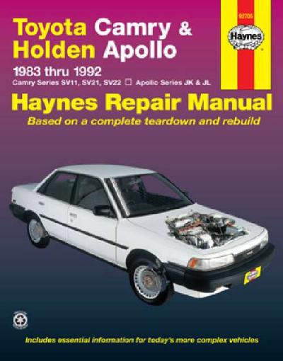 Toyota Camry Holden Apollo 1983-1992 Haynes Service Repair Manual USED