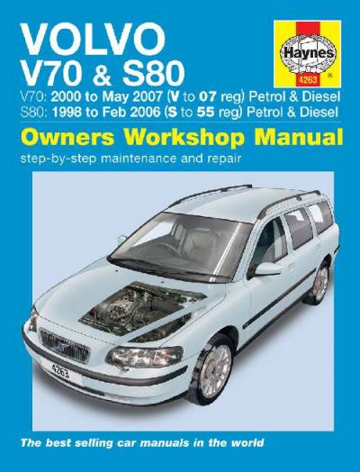 Volvo V70 S80 Petrol Diesel 1998 2007 Haynes Service Repair Manual    UK