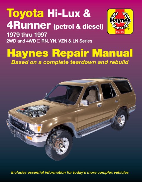 Toyota Hi Lux 4Runner Petrol - Diesel 1979-1997 Haynes Service Workshop Repair Manual    