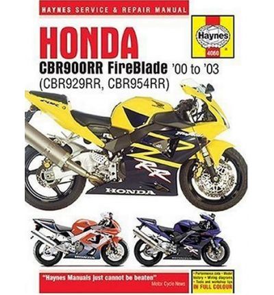 Honda CBR900RR Fireblade (00-03) Service and Repair Manual