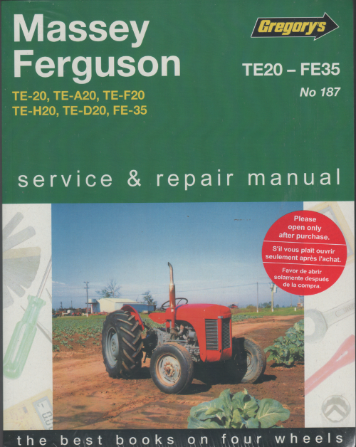 1949 Massey Ferguson Tractor Manuals