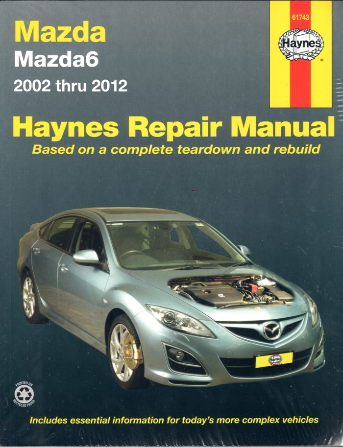 Mazda6 2002 2012 Haynes Repair Manual sagin car manuals,repair books