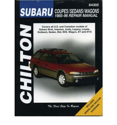 Subaru Impreza, Legacy, Justy, XT, SVX, Brat and 1.6, 1.8 L-series (1985-96)