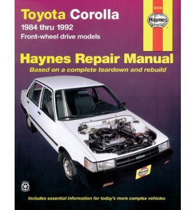 Toyota Corolla 1984-1992 Automotive Repair Manual