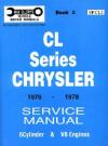 Chrysler CL Series 1976 1978 Service Manual Book 2   