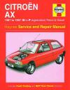 Citroen AX Petrol Diesel 1987 1997 Haynes Service Repair Manual    UK