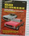 Holden HOLDEN 1971-78 HQ HJ HX HZ repair manual  - Ellery NEW
