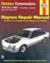 Holden Commodore VB VC VH VK 1978 1985 Haynes Service Repair Manual     