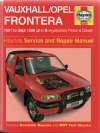 Holden Frontera Service Repair Manual  USED
