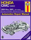 Honda Civic 1300 1500 CVCC 1980 1983 Haynes Service Repair Manual   USED