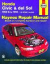 Honda Civic del Sol 1992-1995 Haynes Service Repair Manual   