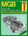 MGB GT 1800 1962 1980 Haynes Service Repair Manual    UK