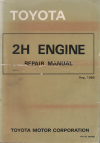 Toyota 2H engine repair manual USED