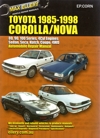 Toyota Corolla 1985-1998 repair manual NEW