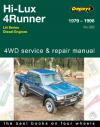 Toyota Hi Lux 4Runner 4WD Diesel 1979 1997 Gregorys Service Repair Manual  