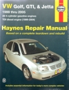 Volkswagen Golf GTI Jetta Cabrio 1999-2005 Haynes Service Repair Manual   