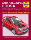 Vauxhall Opel Corsa Holden Barina 2000 2003 Haynes Service and Repair Manual USED