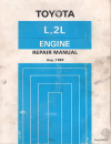 Toyota L 2L engine workshop manual USED